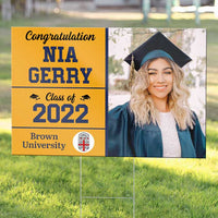 Thumbnail for Graduation Class Of 2022 - Upload Image, Personalized Yard Sign