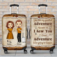 Thumbnail for You Are My Greatest Adventure - Gift For Couples, Husband Wife - Personalized Luggage Cover