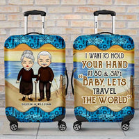 Thumbnail for Baby Let's Travel The World - Gift For Husband Wife, Personalized Luggage Cover