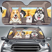 Thumbnail for Dogs And Cats - Personalized Auto Sunshade - Gift For Pet Lovers