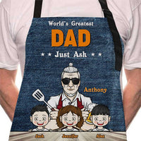 Thumbnail for World's Greatest Dad - Personalized Apron - Gift For Dad, Grandpa