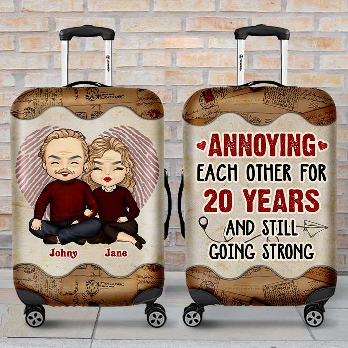 Annoying You Is My Favorite Hobby - Gift For Couples, Husband Wife - Personalized Luggage Cover