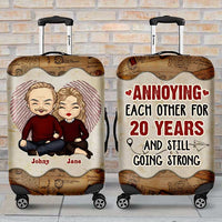 Thumbnail for Annoying You Is My Favorite Hobby - Gift For Couples, Husband Wife - Personalized Luggage Cover