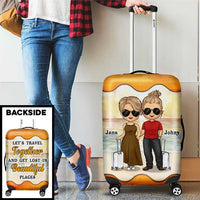 Thumbnail for Let's Travel Together And Get Lost In Beautiful Places - Gift For Couples, Husband Wife - Personalized Luggage Cover