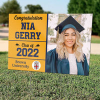 Thumbnail for Graduation Class Of 2022 - Upload Image, Personalized Yard Sign