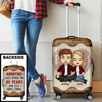 Thumbnail for Annoying You Is My Favorite Hobby - Gift For Couples, Husband Wife - Personalized Luggage Cover