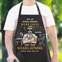 Thumbnail for Our Hero Wears Aprons - Personalized Apron - Gift For Dad