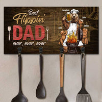 Thumbnail for Best Flippin' Dad Ever - Personalized Key Hanger, Key Holder - Gift For Dad