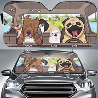 Thumbnail for Dogs And Cats - Personalized Auto Sunshade - Gift For Pet Lovers