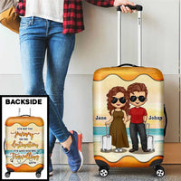 Thumbnail for It's Not The Journey It's Who You Are Travelling With - Gift For Couples, Husband Wife - Personalized Luggage Cover