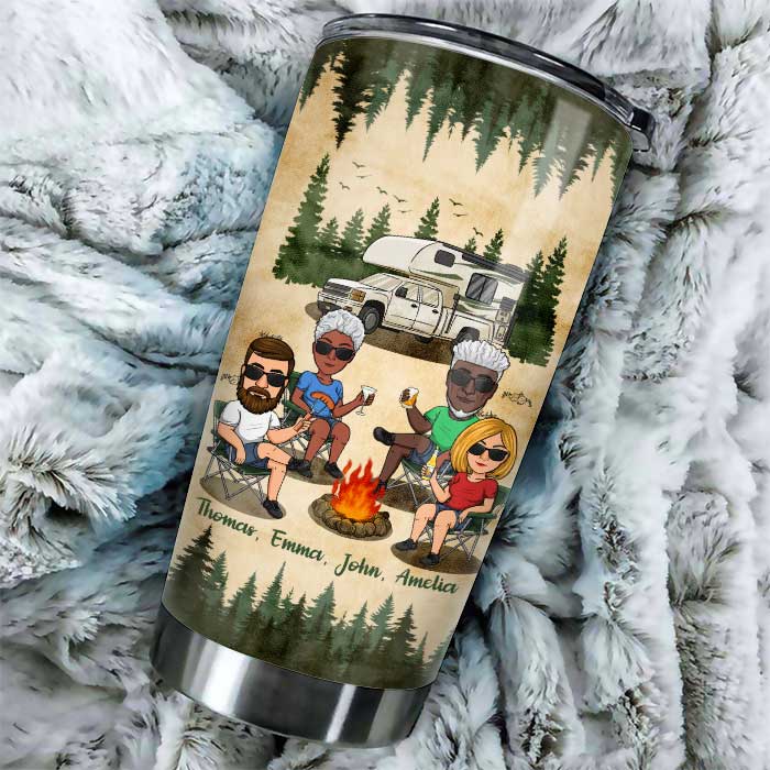 We Tried To Be Good - Personalized Tumbler - Gift For Camping Lovers