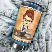 Thumbnail for Just A Girl In Love With Her Books - Personalized Tumbler - Gift For Book Lovers