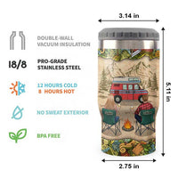 Thumbnail for Camping Partners For Life - Personalized Can Cooler - Gift For Couples, Gift For Camping Lovers