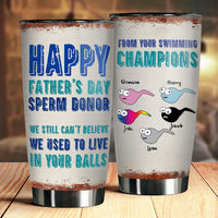 Thumbnail for Dear Dad From Swimming Champion - Personalized Tumbler - Gift For Dad, Gift For Father's Day