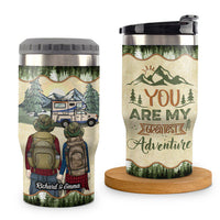 Thumbnail for An Adventure Is Going To Happen - Personalized Can Cooler - Gift For Couples, Gift For Camping Lovers