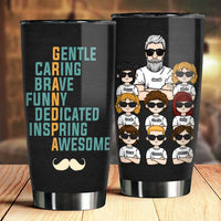 Thumbnail for Grandpa Means Gentle Caring & More - Personalized Tumbler - Gift For Dad, Gift For Grandpa