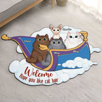 Thumbnail for Hope You Like Cat Hair - Personalized Shaped Decorative Mat - Gift For Pet Lovers