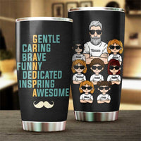 Thumbnail for Grandpa Means Gentle Caring & More - Personalized Tumbler - Gift For Dad, Gift For Grandpa