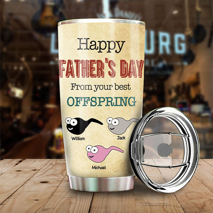 From Your Best Offspring - Personalized Tumbler - Gift For Dad, Gift For Father's Day