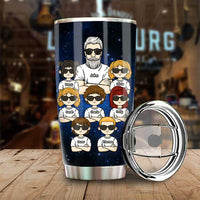 Thumbnail for Daddy & Papa, I Rock Them Both - Personalized Tumbler - Gift For Dad, Gift For Grandpa