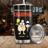 Thumbnail for Your Swimming Champion - Personalized Tumbler - Gift For Dad