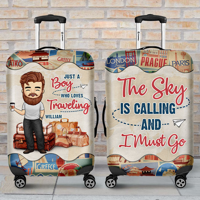 Travel Is My Therapy - Personalized Luggage Cover