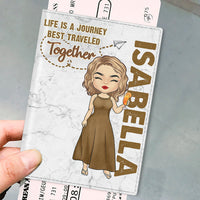 Thumbnail for Life Is A Journey - Personalized Passport Cover, Passport Holder - Gift For Travel Lovers