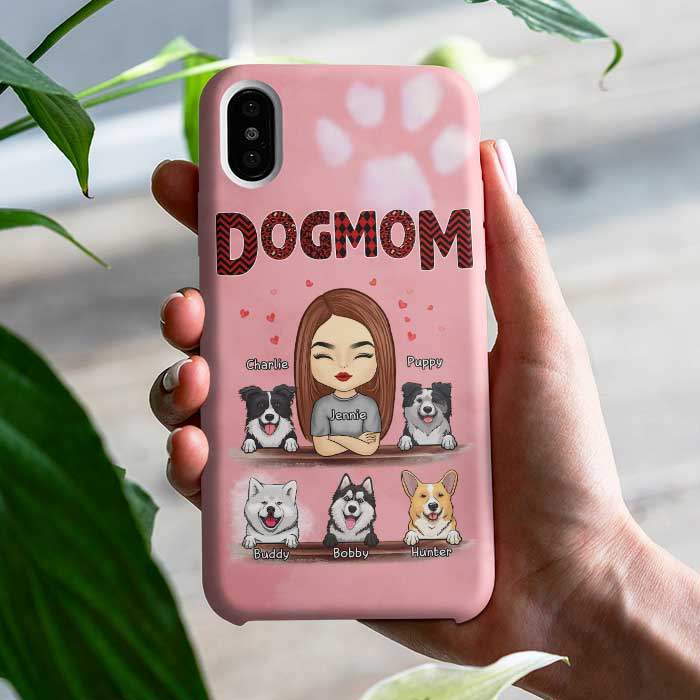 Personalized Phone Case - Dog Mom Phone Case - Personalised Gifts NZ