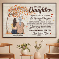 Thumbnail for I'm Always Here For You - Personalized Horizontal Poster - Gift For Daughter