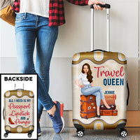 Thumbnail for Travel Queen - Personalized Luggage Cover - Gift For Bestie