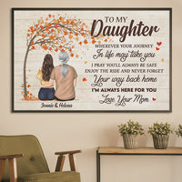 Thumbnail for I'm Always Here For You - Personalized Horizontal Poster - Gift For Daughter