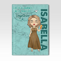 Thumbnail for Life Is A Journey - Personalized Passport Cover, Passport Holder - Gift For Travel Lovers