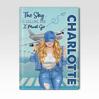 Thumbnail for The Sky Is Calling And I Must Go - Personalized Passport Cover, Passport Holder - Gift For Travel Lovers