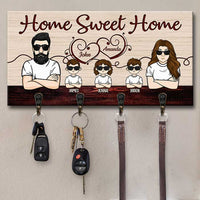 Thumbnail for Our Sweet Home - Personalized Key Hanger, Key Holder - Gift For Couples, Husband Wife