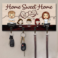 Thumbnail for Our Life Our Sweet Home - Personalized Key Hanger, Key Holder - Gift For Couples, Husband Wife