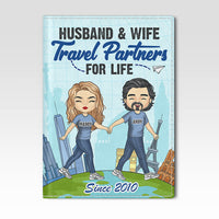 Thumbnail for Husband Wife Best Traveled Together - Personalized Passport Cover, Passport Holder - Gift For Couples, Husband Wife