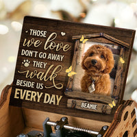 Thumbnail for Those We Love Walk Beside Us Every Day - Personalized Music Box - Upload Image, Memorial Gift, Sympathy Gift