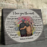 Thumbnail for I Love You The Most - Personalized Horizontal Canvas - Gift For Couples, Husband Wife