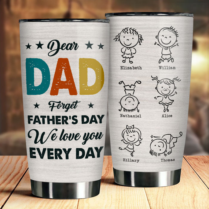 We Love You Everlastingly - Personalized Tumbler - Gift For Father's Day