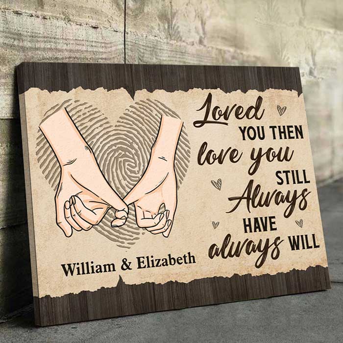 Always Have, Always Will - Personalized Horizontal Canvas - Gift For Couples, Husband Wife