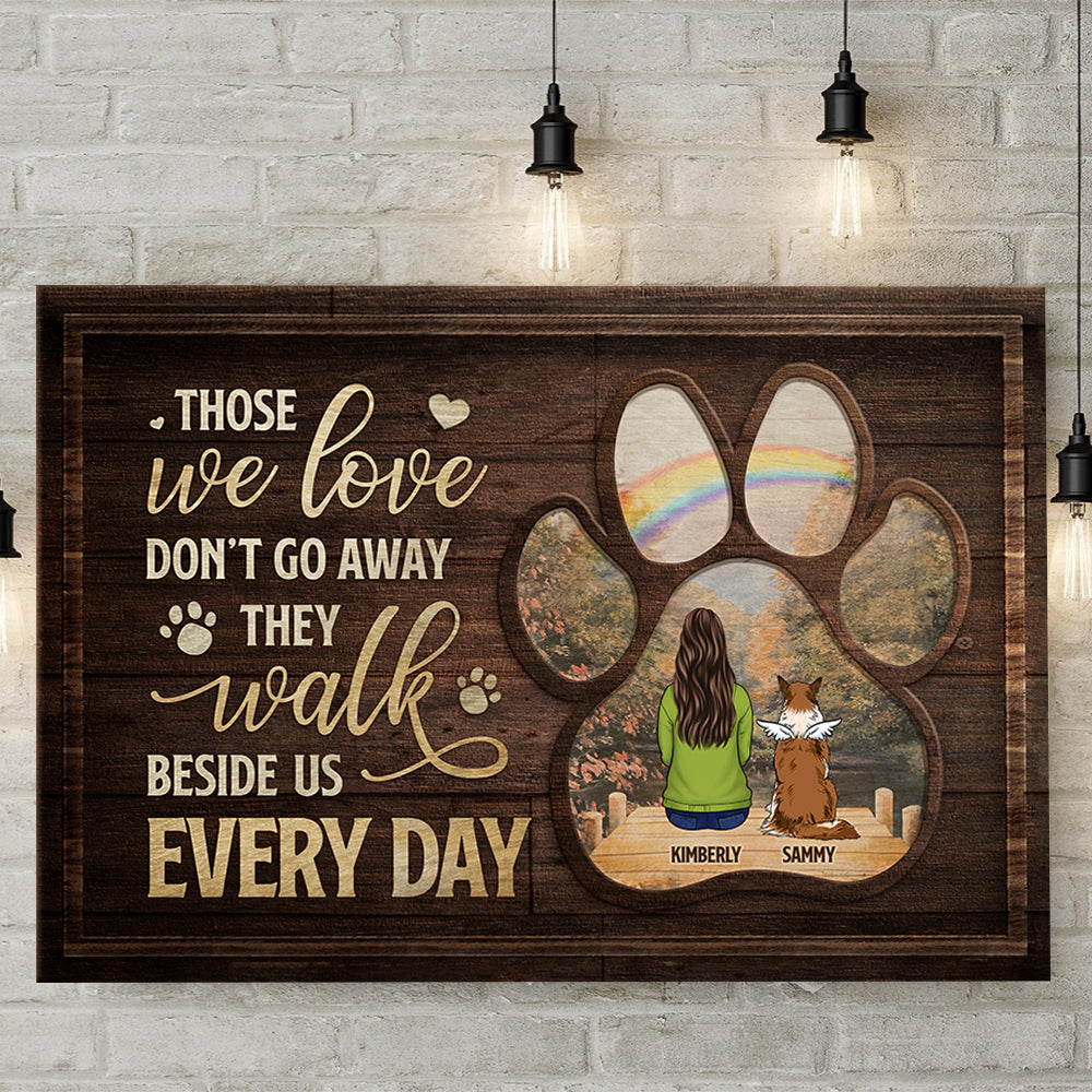 Sometimes A Very Special Dog Enters Our Lives - Personalized Horizontal Canvas - Gift For Pet Lovers