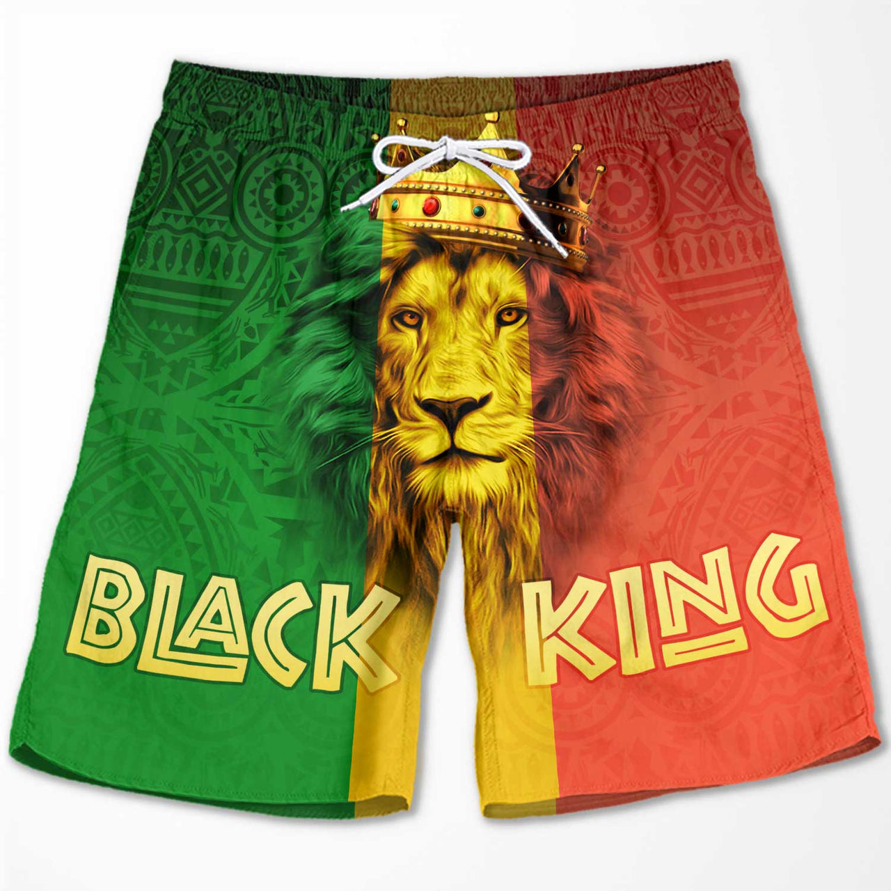 Black King & Black Queen - Couple Beach Shorts - Gift For Couples, Husband Wife