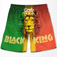 Thumbnail for Black King & Black Queen - Couple Beach Shorts - Gift For Couples, Husband Wife