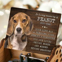 Thumbnail for Your Life Was A Blessing - Personalized Music Box - Upload Image, Gift For Pet Lovers