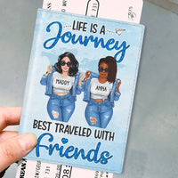 Thumbnail for Life Is A Journey - Personalized Passport Cover, Passport Holder - Gift For Bestie