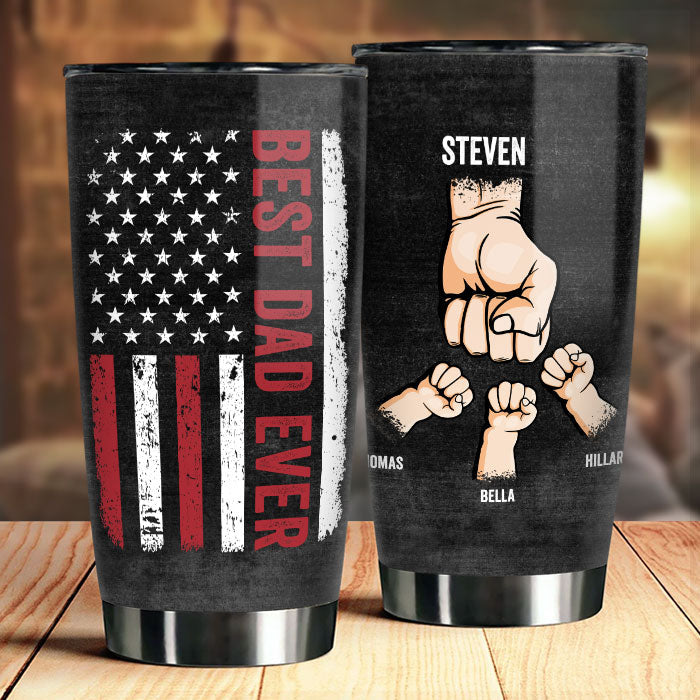 I'm The Best Dad Ever - Personalized Tumbler - Gift For Dad, Grandpa