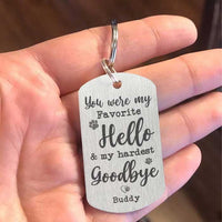 Thumbnail for You Were My Hardest Goodbye - Personalized Keychain - Upload Image, Gift For Pet Lovers