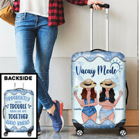 Thumbnail for We're Trouble When We're Together, Who Knew! - Gift For Bestie - Personalized Luggage Cover