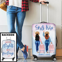 Thumbnail for Girls Trip - Catch Flights Not Feelings - Gift For Bestie - Personalized Luggage Cover