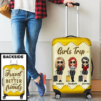 Thumbnail for Travel Is Better With Friends - Gift For Bestie - Personalized Luggage Cover